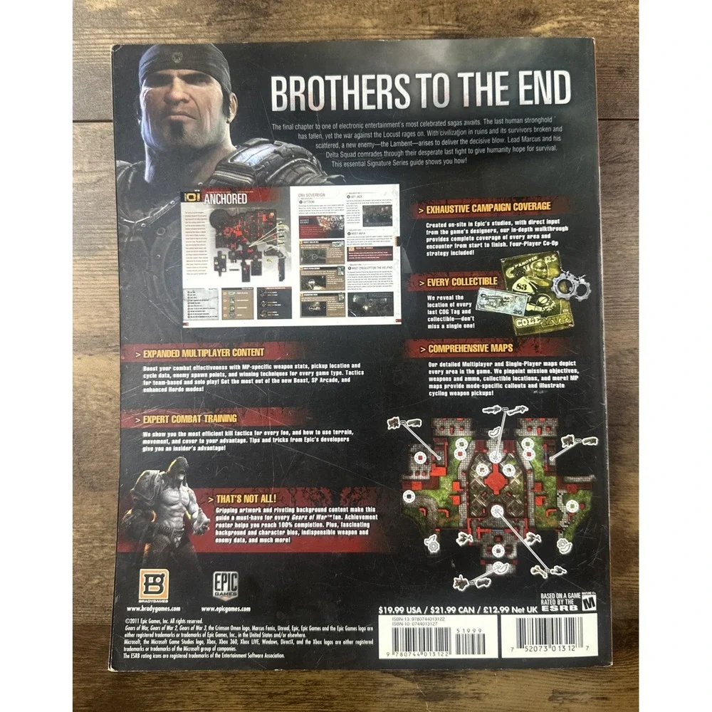 Gears of War 3 Brady Games Signature Series Guide 2011 Clean Fast & Safe Shippin